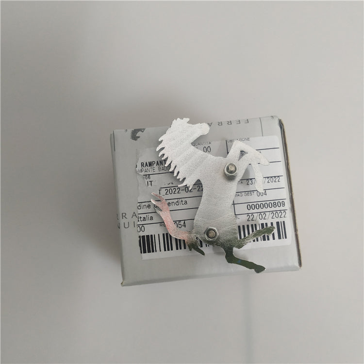 Ferrari Roma Rear Bumper SliverHorse Emblem Badge Italiaspares