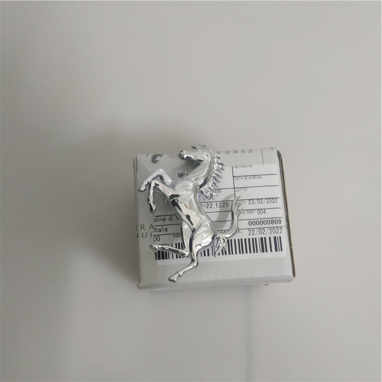 Ferrari Roma Rear Bumper SliverHorse Emblem Badge Italiaspares