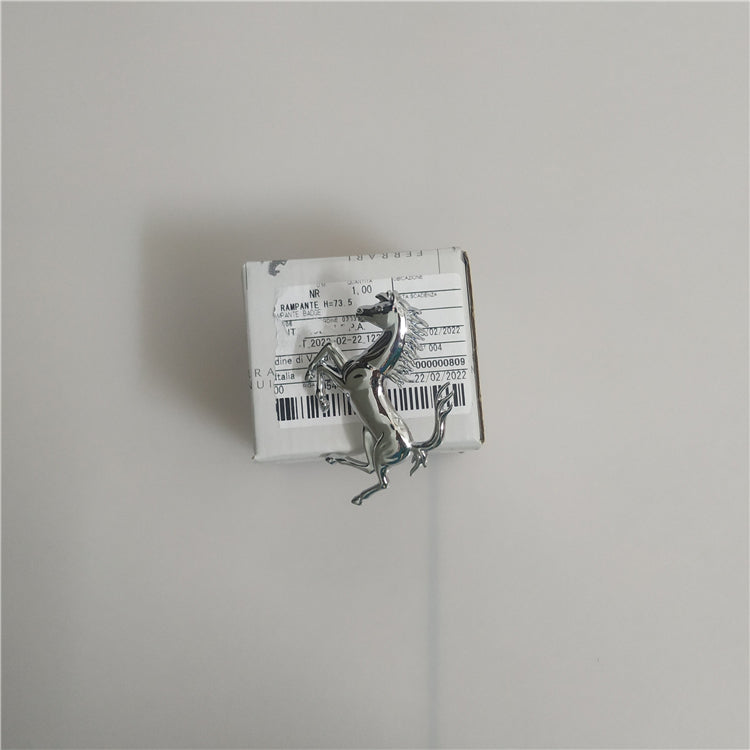 Ferrari Roma Rear Bumper SliverHorse Emblem Badge Italiaspares