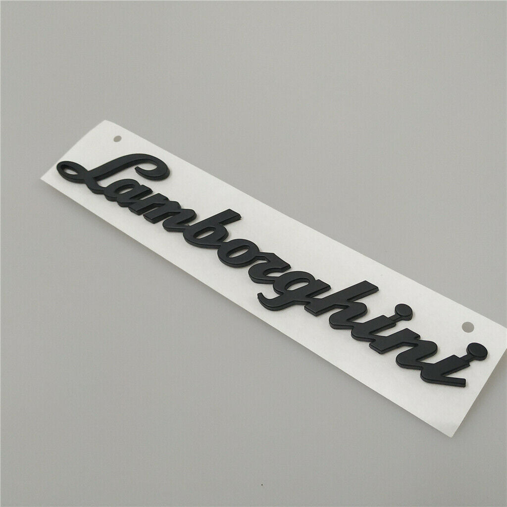 Lamborghini Gallardo Huracan Rear Script Emblem Matte Black Italiaspares
