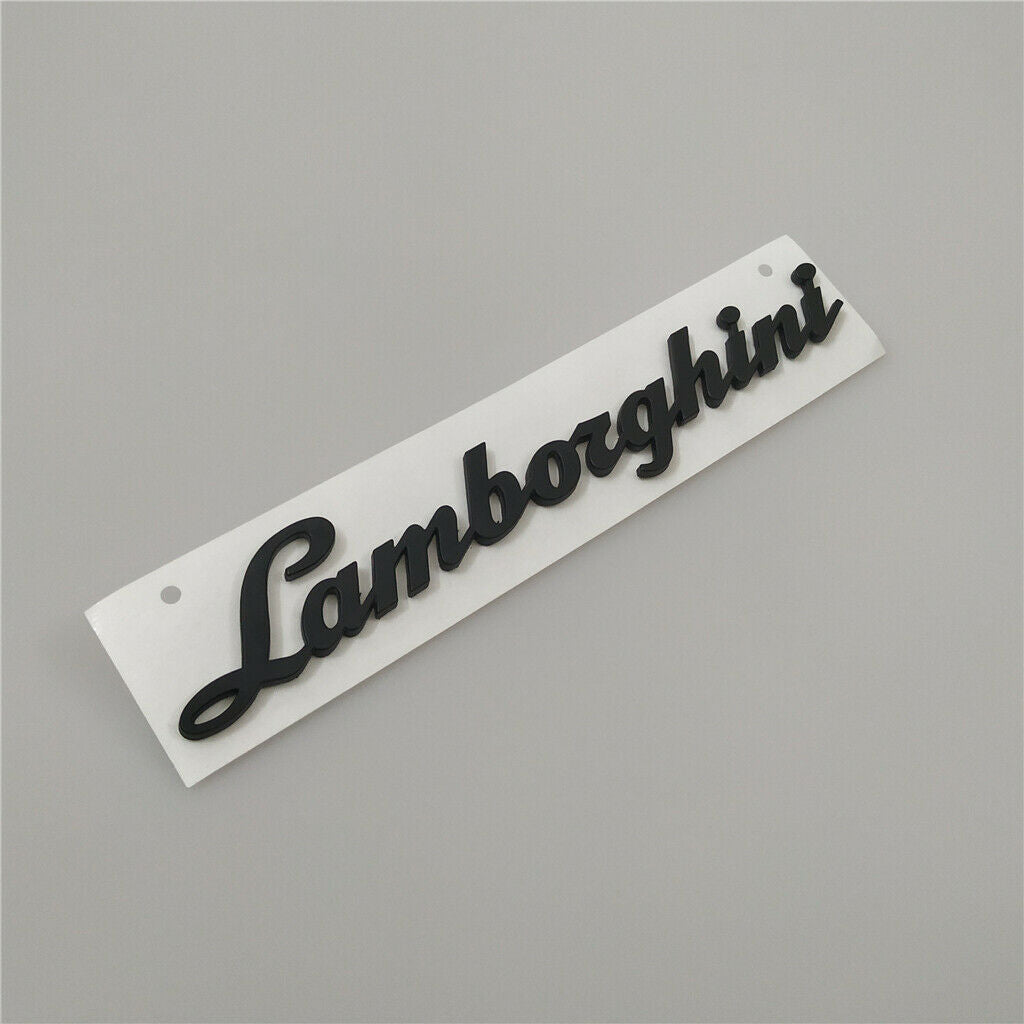 Lamborghini Gallardo Huracan Rear Script Emblem Matte Black Italiaspares