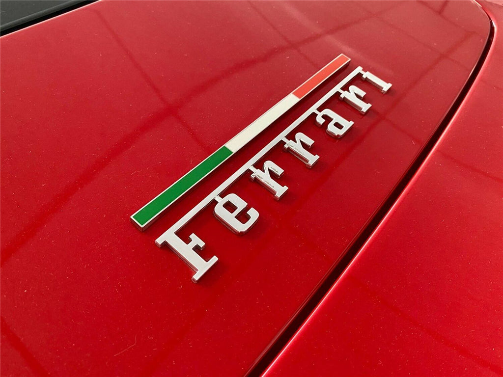 Ferrari Tricolore Italian Flag Emblem Set 599 360 430 458 488 Accessory Decal Italiaspares