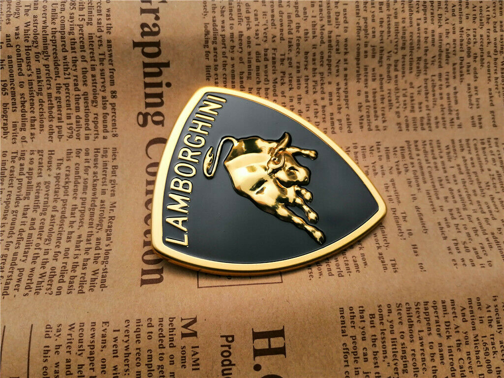 Lamborghini Metal Sticker Bull Emblem Badge 73*63MM Italiaspares