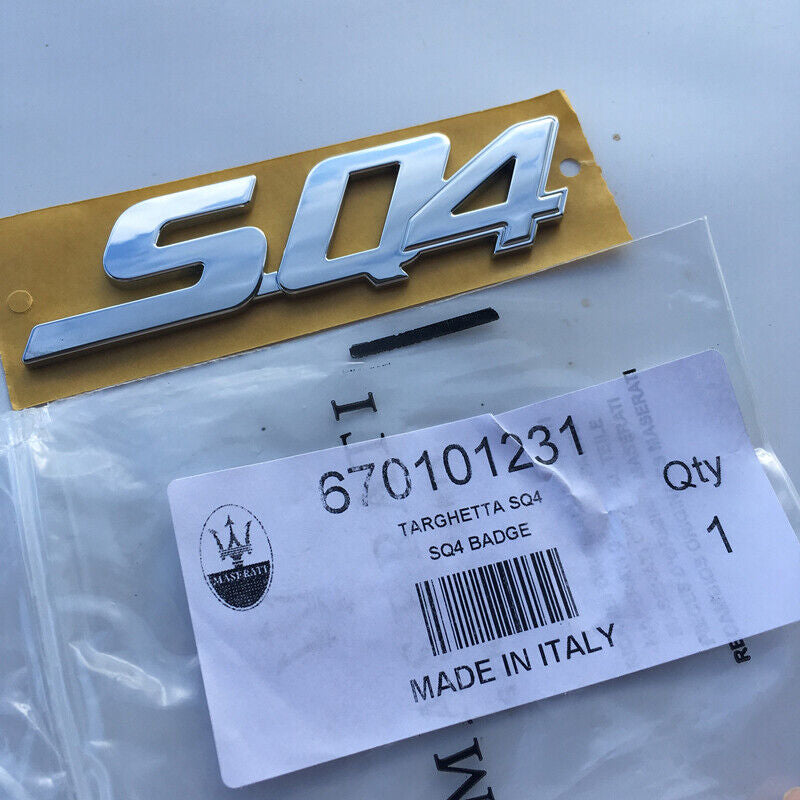 Maserati 2017 Quattroporte Ghibli SQ4 Rear Script Badge Emblem 670101231 OEM Factory
