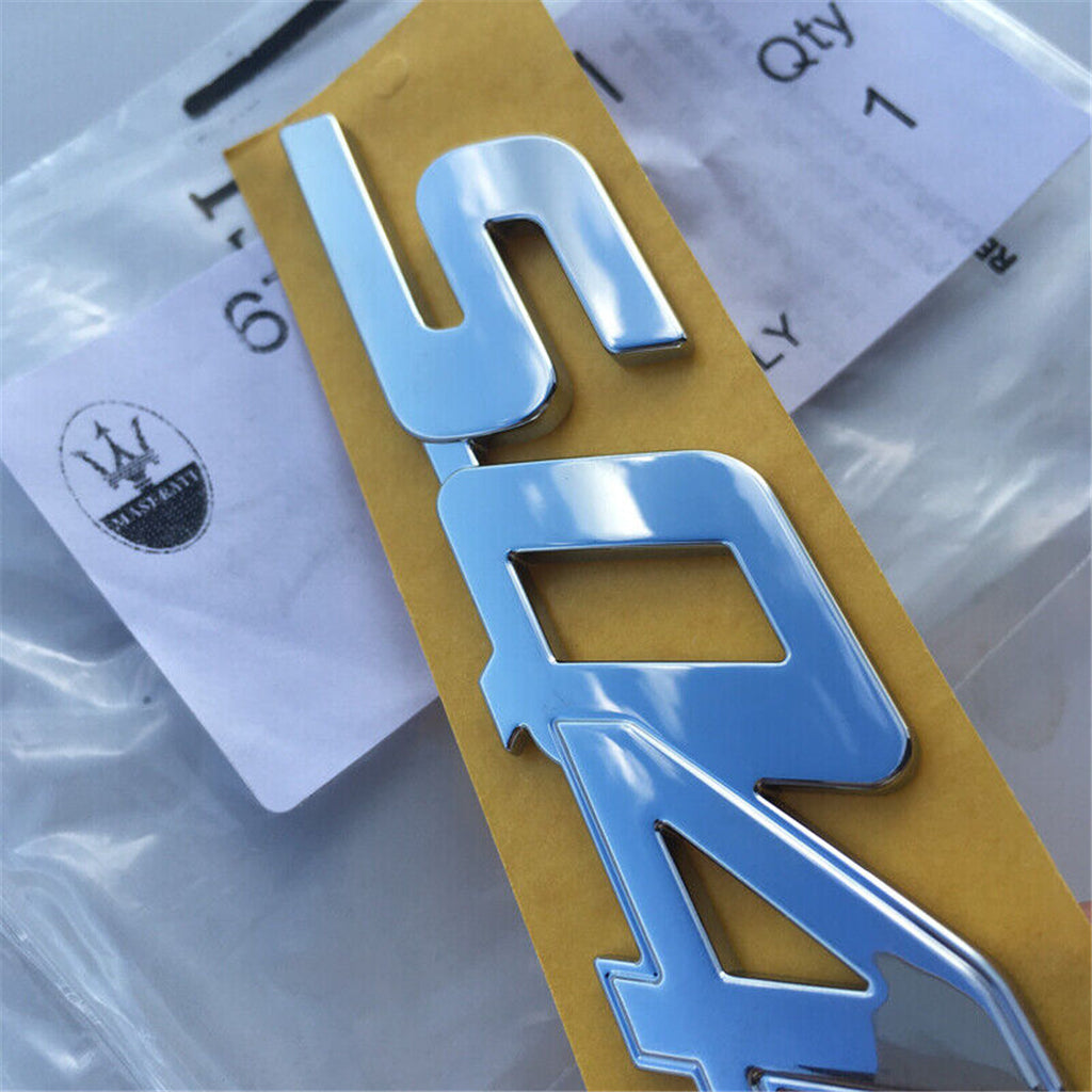Maserati 2017 Quattroporte Ghibli SQ4 Rear Script Badge Emblem 670101231 OEM Factory