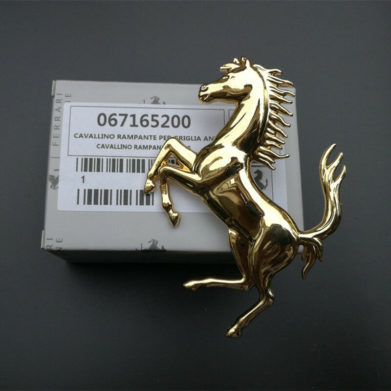 Ferrari California Front Bumper Horse Emblem Gold 67165200 Italiaspares