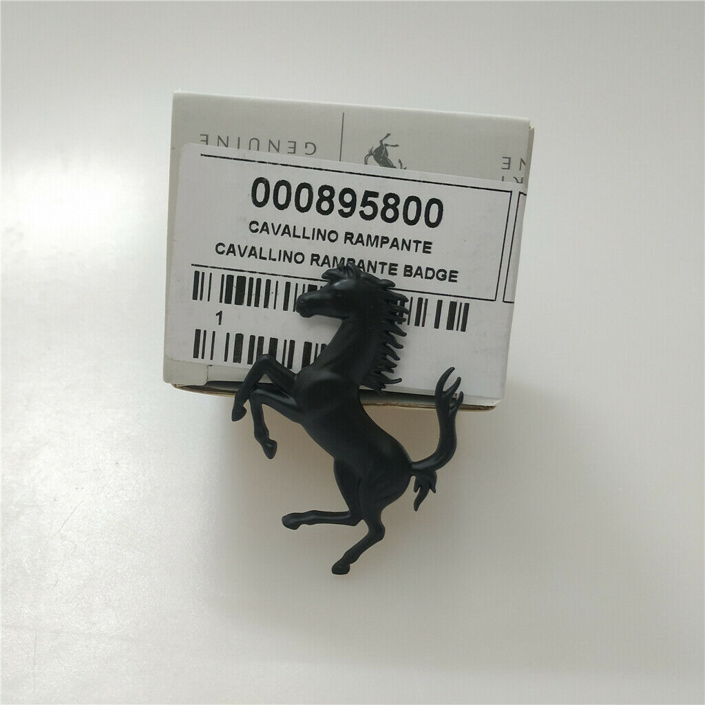 Ferrari F8 TributoRear Bumper Matte Black Horse Emblem badge Italiaspares