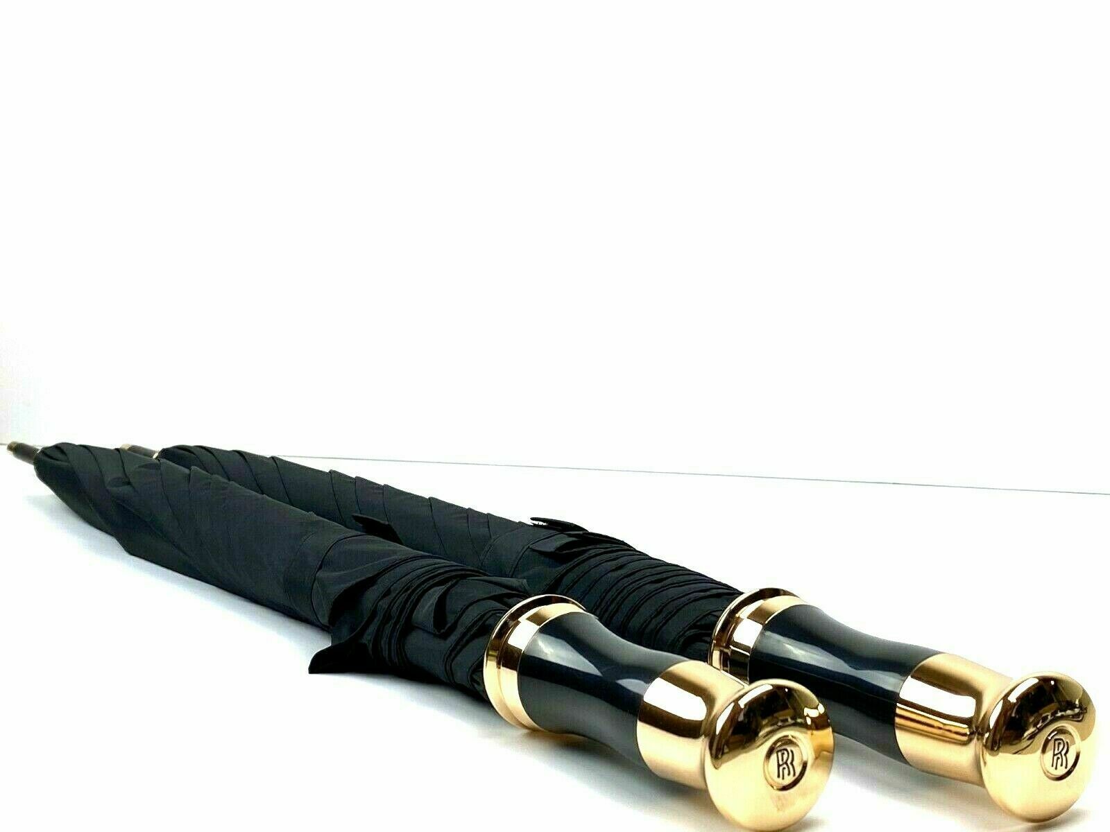 Rolls Royce Phantom Ghost Dawn Wraith & Cullinan Gold Umbrella - Set Of 2 Italiaspares