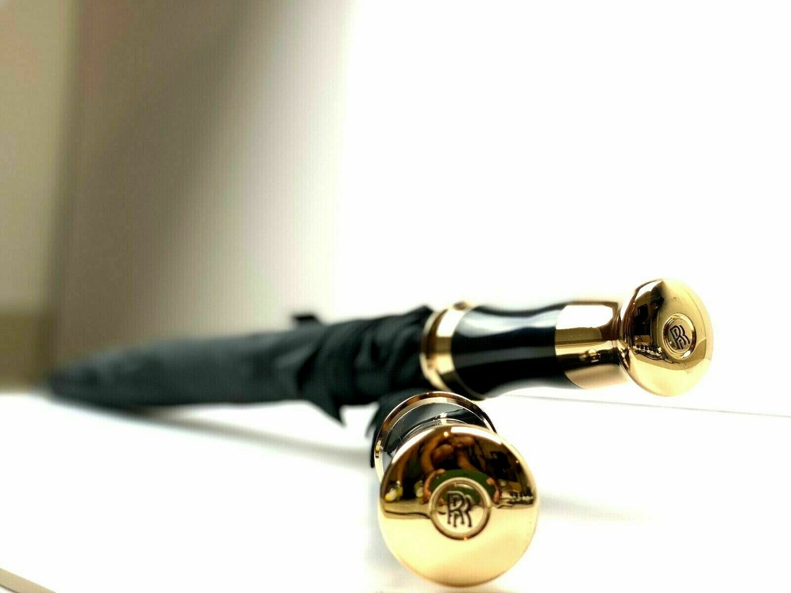Rolls Royce Phantom Ghost Dawn Wraith & Cullinan Gold Umbrella - Set Of 2 Italiaspares