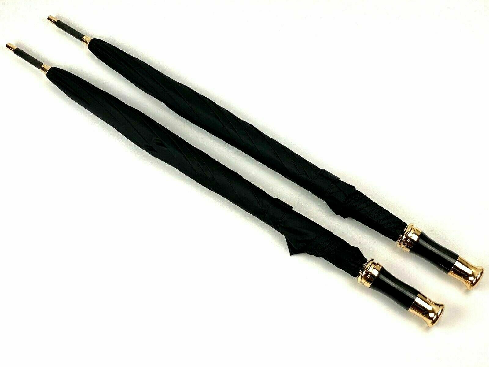 Rolls Royce Phantom Ghost Dawn Wraith & Cullinan Gold Umbrella - Set Of 2 Italiaspares