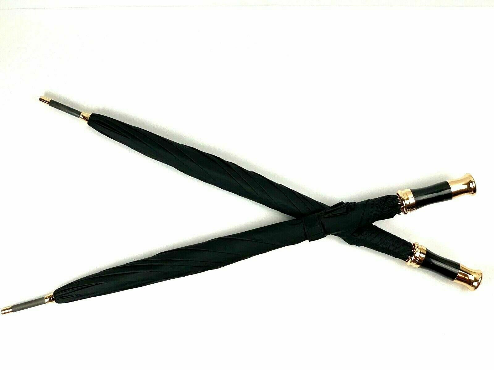 Rolls Royce Phantom Ghost Dawn Wraith & Cullinan Gold Umbrella - Set Of 2 Italiaspares