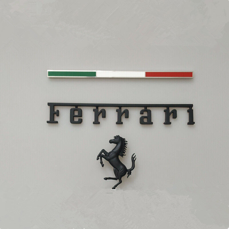 Ferrari F8 Italy badge&Rear Horse Badge Script Italiaspares