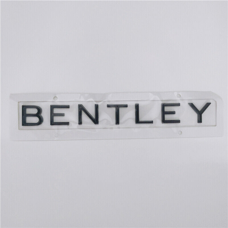 Bentley Continental GT Badge Script Emblem Rear Bright Black Italiaspares