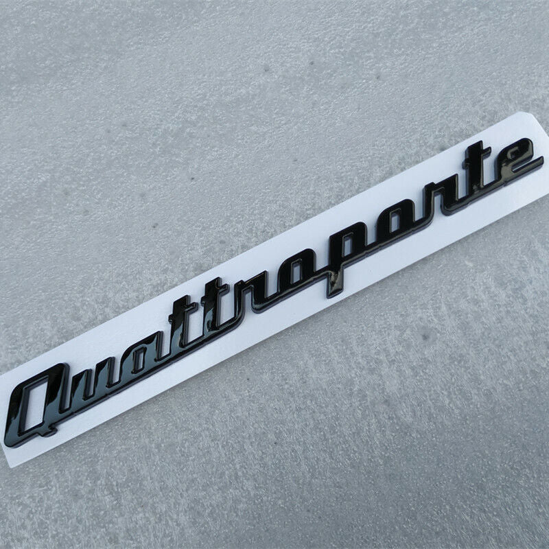 Maserati Quatroporte Rear Emblem Badge Glossy Black Italiaspares