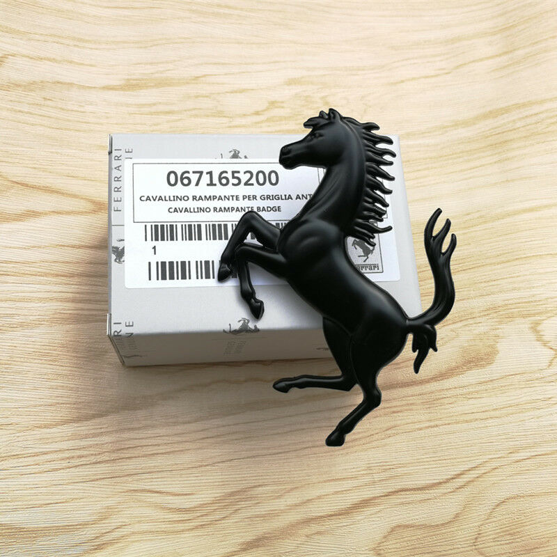 Ferrari california Front Bumper Horse Emblem Black 67165200 Italiaspares