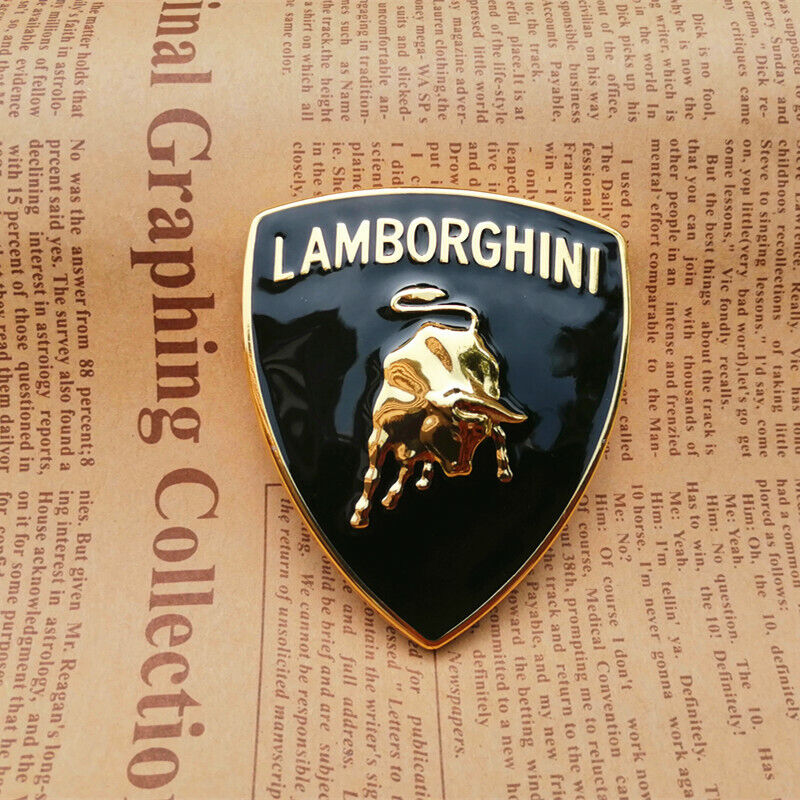 Lamborghini Metal Sticker Bull Emblem Badge 65*56MM Italiaspares