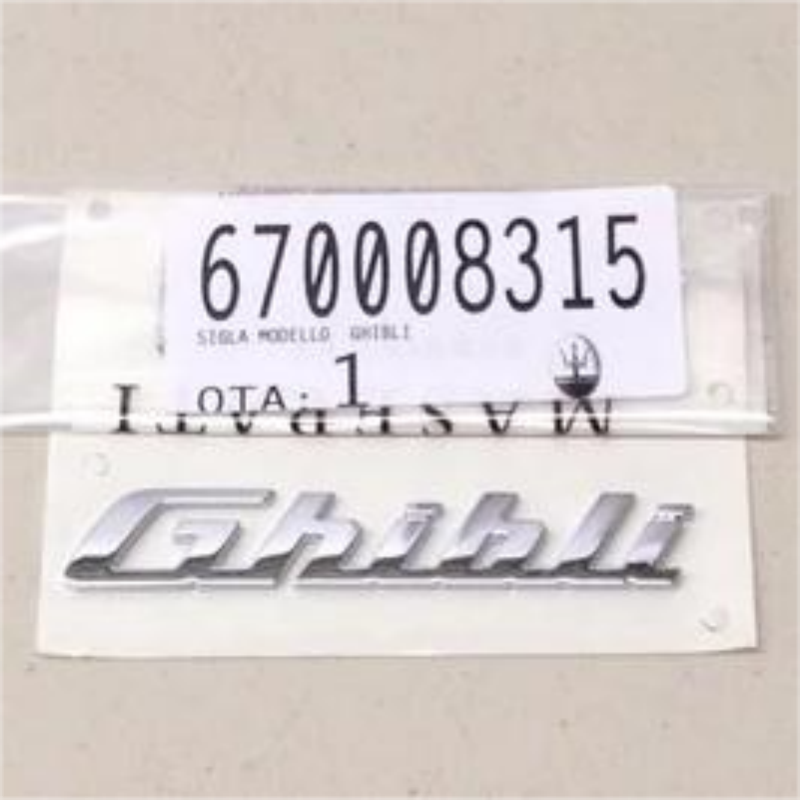 Genuine Maserati Ghibli 3.0 Rear Lid Badge 670008315 Italiaspares