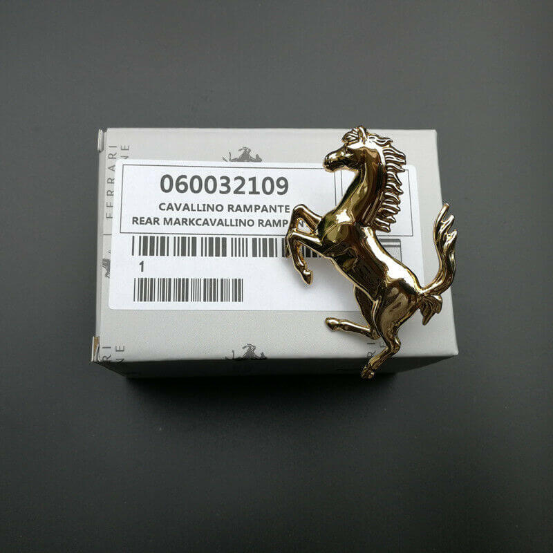 Ferrari 430 458 488 Front Bumper Horse Emblem Gold 60032109 Italiaspares