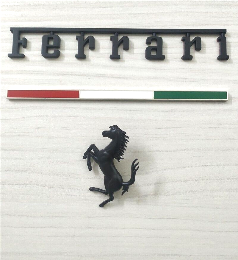 Ferrari SF90 Italy badge&Rear Horse Badge Script Italiaspares