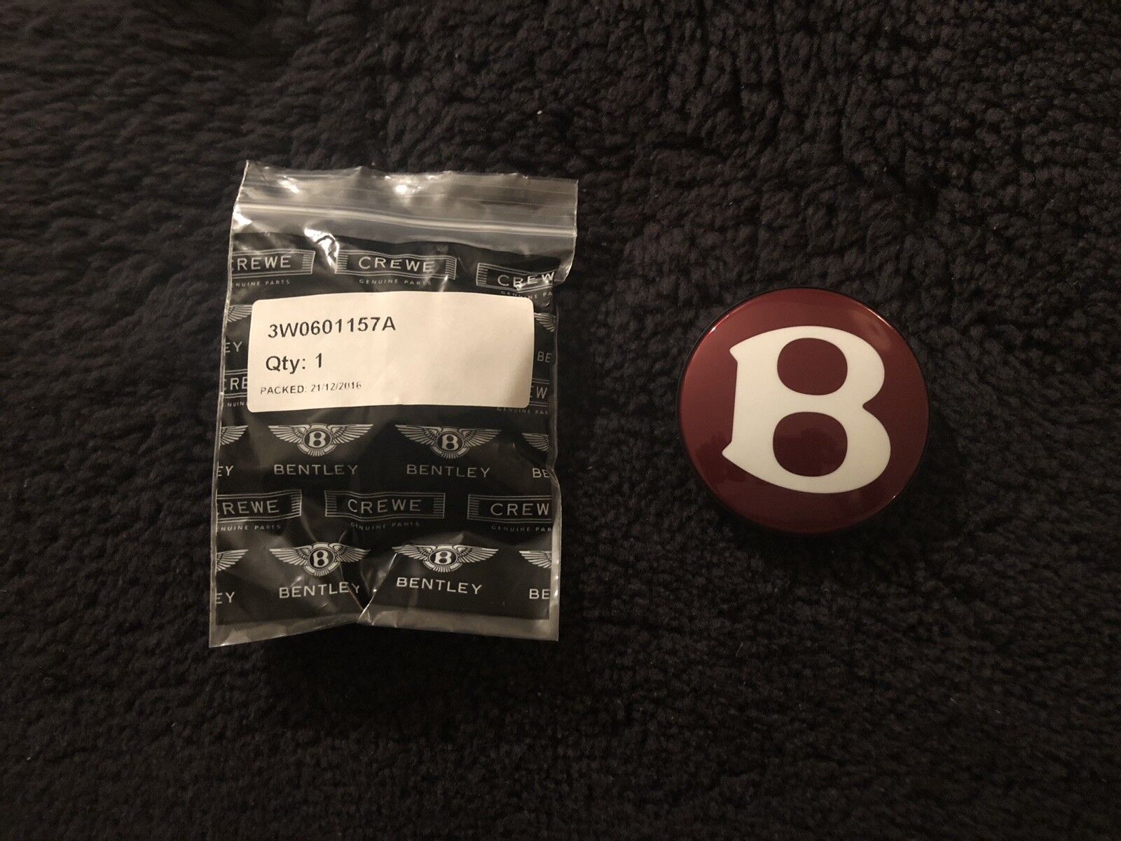 Genuine Bentley Continental GT Flying Spur V8 Wheel Center Cap 3W0601157A Factory