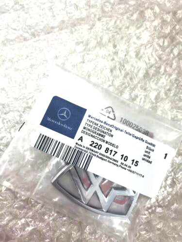 Mercedes-Benz Maybach Hood Emblem Rear Badge Standing C E S Class 1 PCS Italiaspares