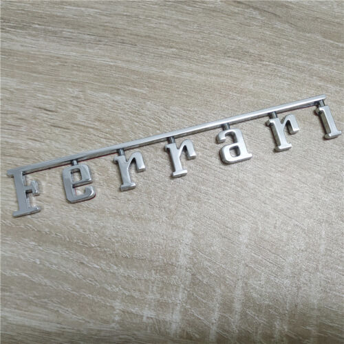1xFerrari Manifold Badge Emblem Chrome Silver (15cm*2.05cm) Italiaspares