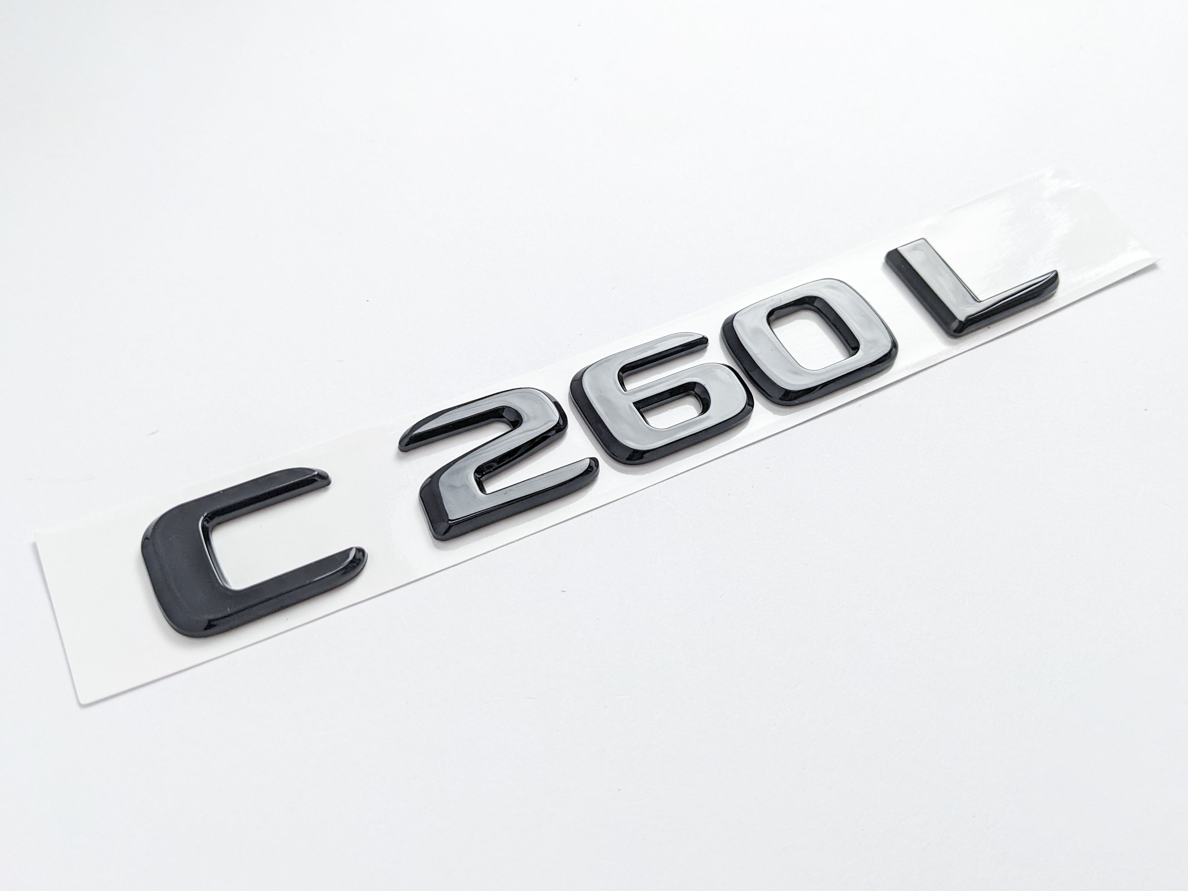 Gloss Black "C260L"  Letter Emblem Trunk Logo Nameplate Badge For Mercedes Benz Factory