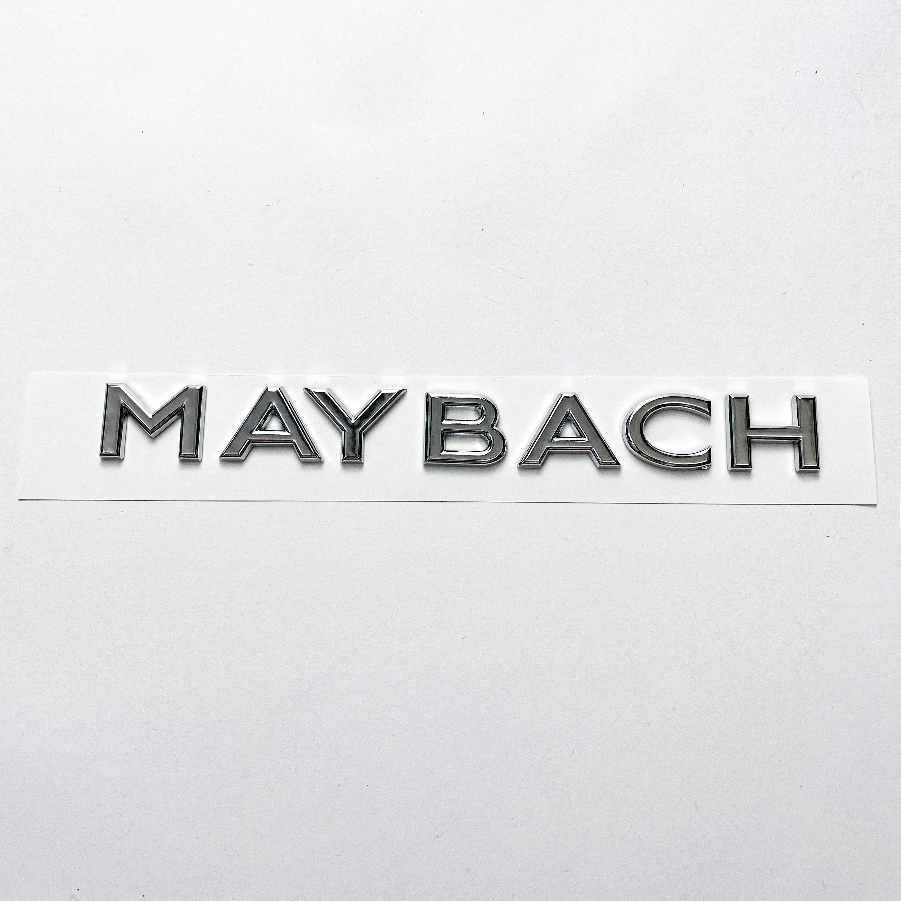 Mercedes Benz Chrome Silver "MAYBACH" Rear Trunk Letters Badge Emblems Sticker Italiaspares