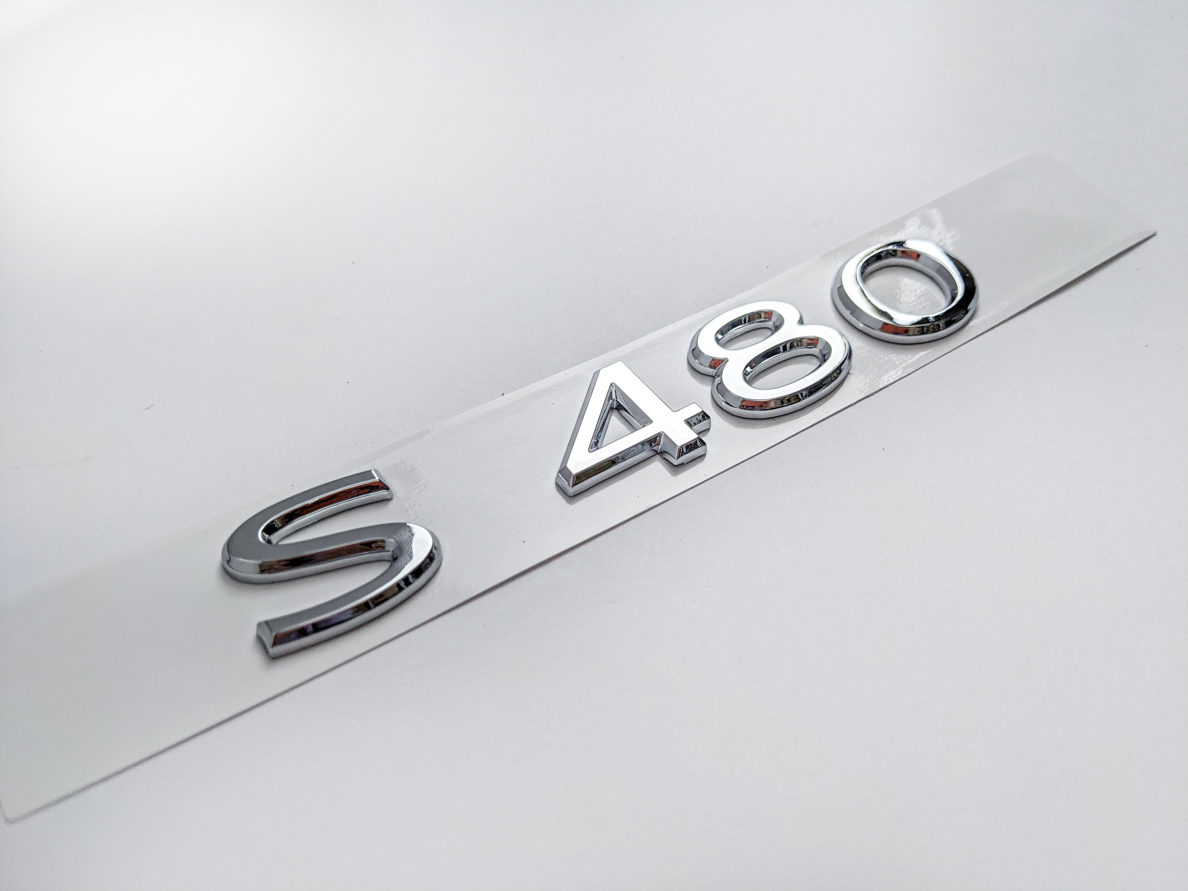 Mercedes Benz Chrome Sliver "S480"  Letter Emblem Trunk Logo Nameplate Badge Italiaspares