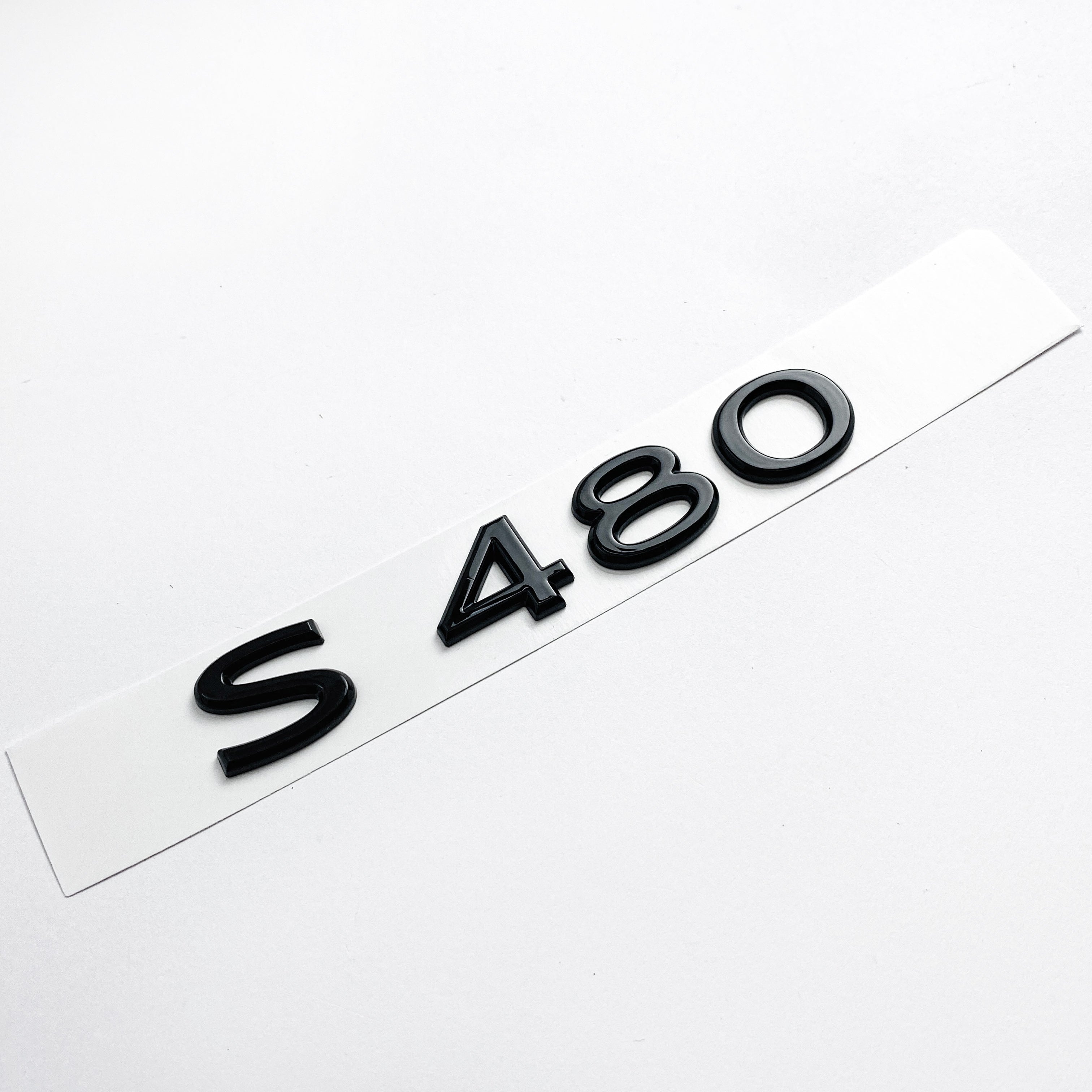 Mercedes Benz Gloss Black "S480"  Letter Emblem Trunk Logo Nameplate Badge Italiaspares