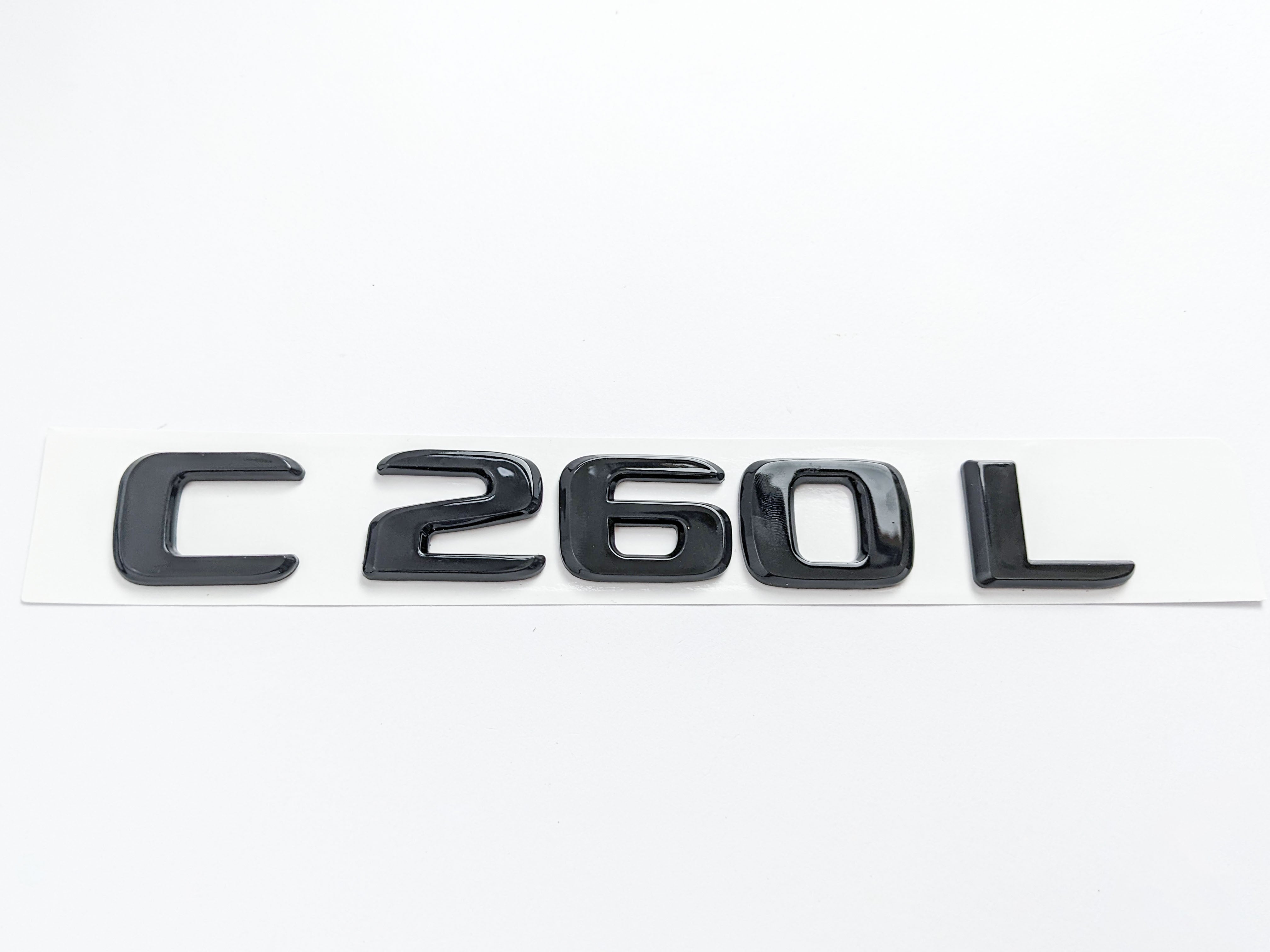 Gloss Black "C260L"  Letter Emblem Trunk Logo Nameplate Badge For Mercedes Benz Factory