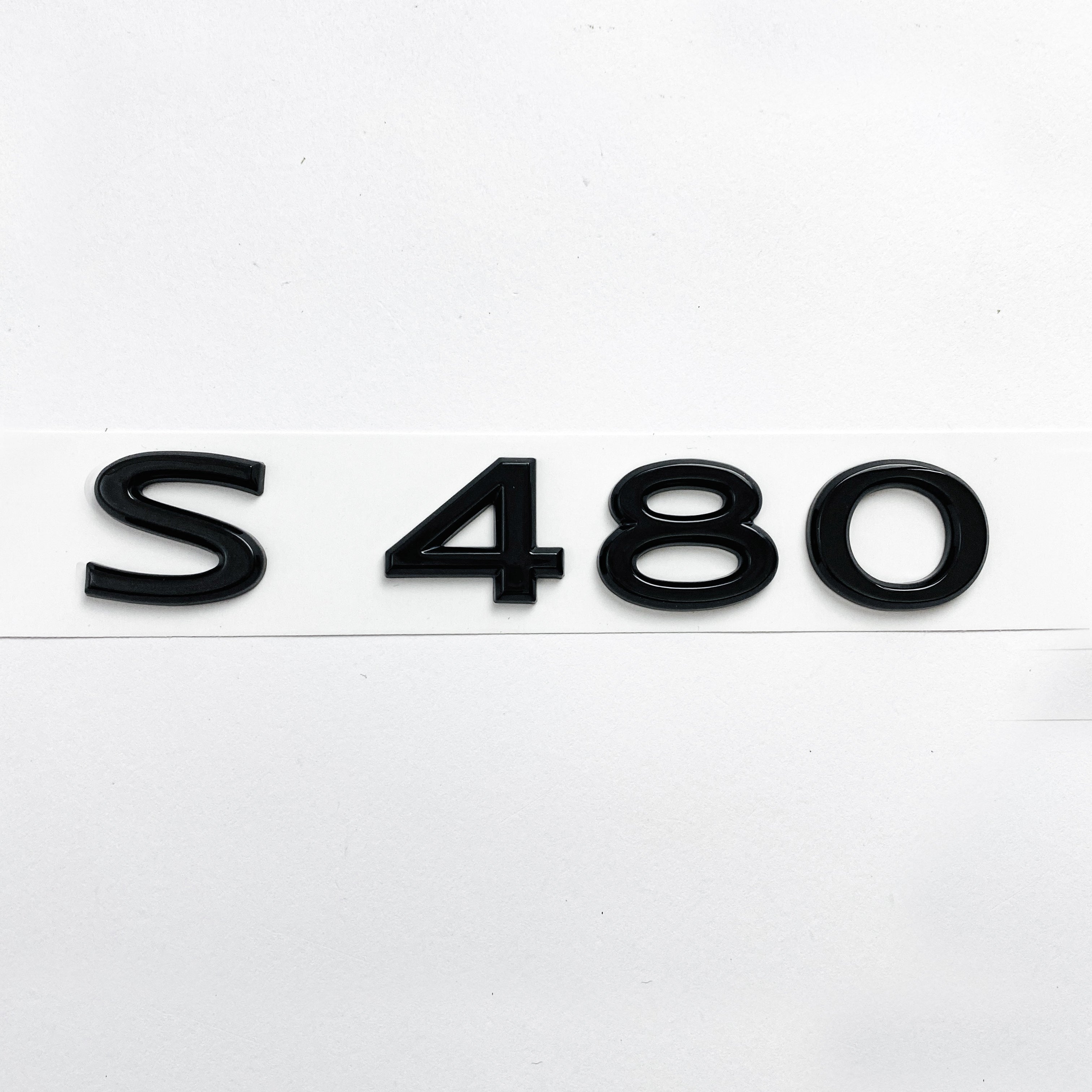Mercedes Benz Gloss Black "S480"  Letter Emblem Trunk Logo Nameplate Badge Italiaspares