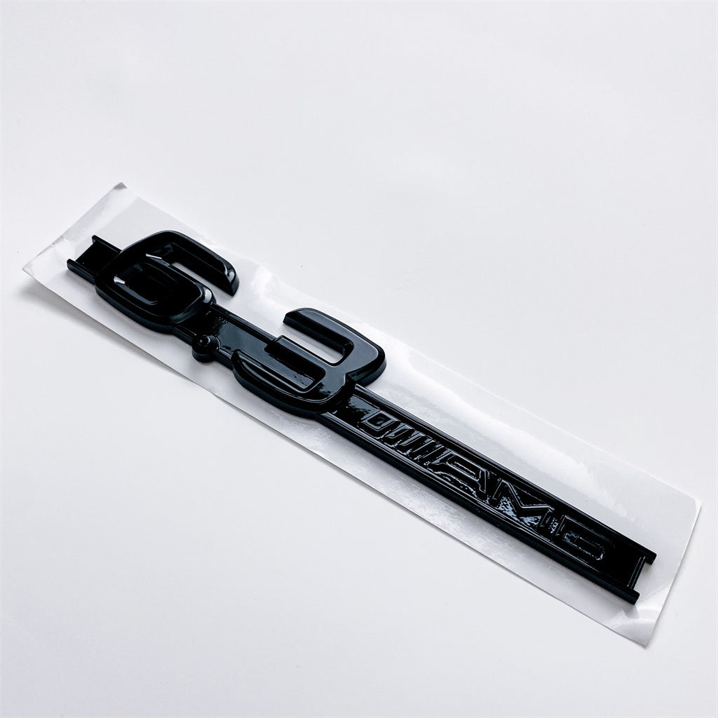 Mercedes Benz 6.3 AMG Side Wing Badge Emblem Black C63 E63 S63 CLS63 A2228170315 Italiaspares