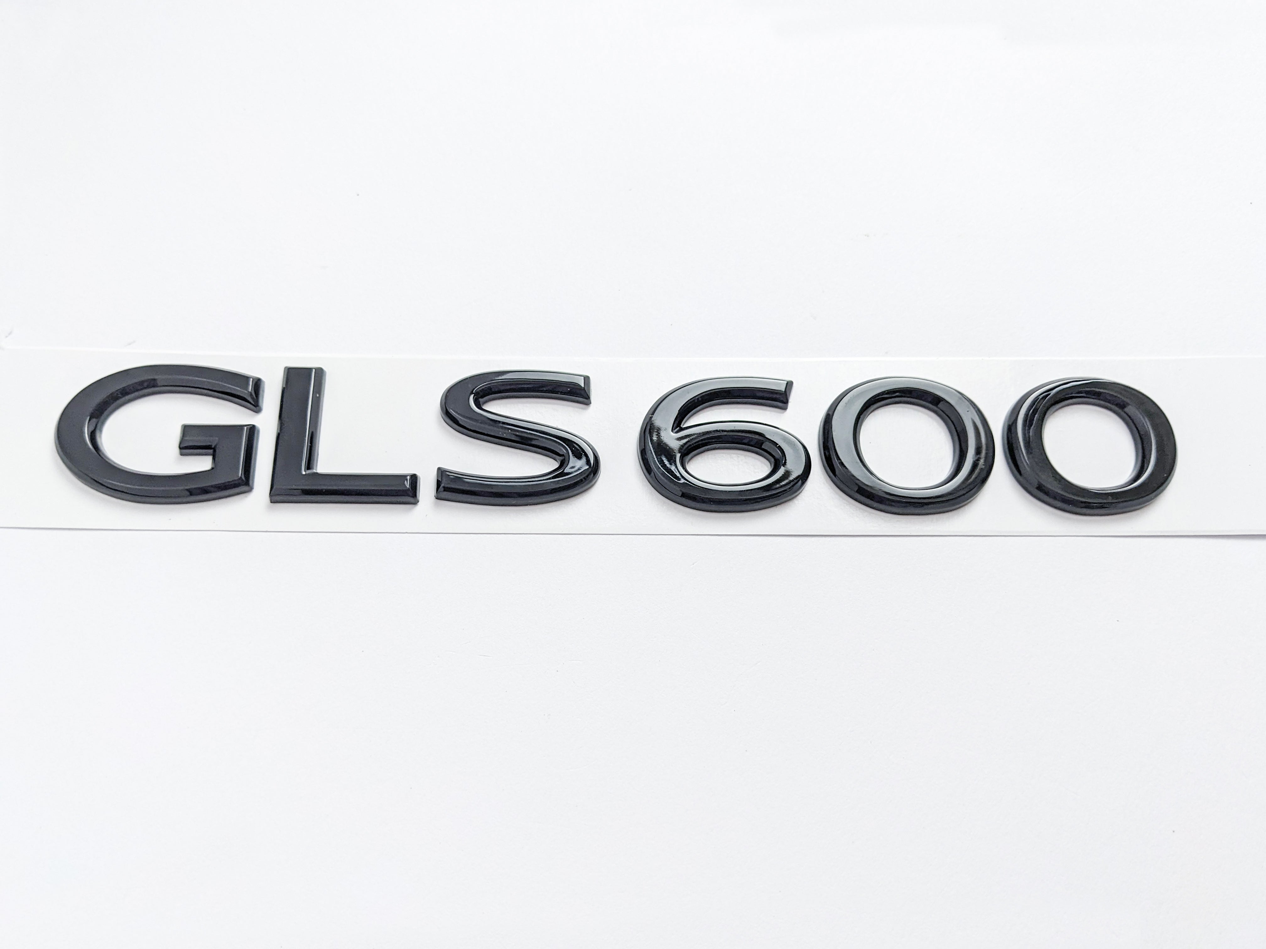 Mercedes Benz Gloss Black "GLS600" Rear Trunk Emblem Nameplate Decal Letter Badge Italiaspares