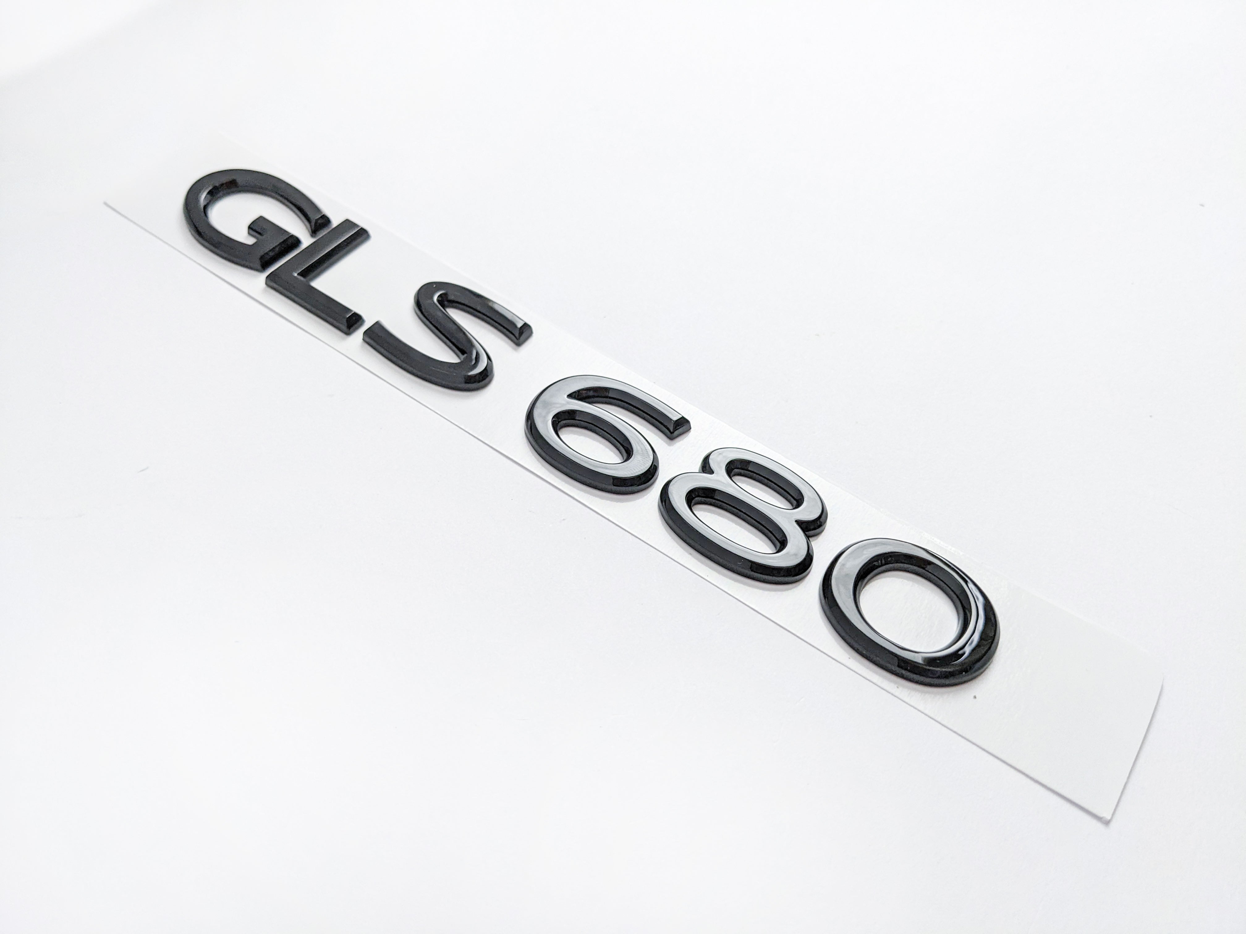 Mercedes Benz Gross Black "GLS680" Rear Trunk Emblem Decal Logo Badge Italiaspares