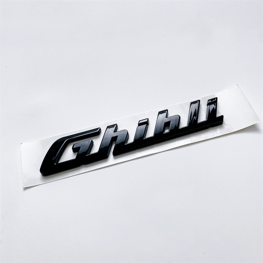 Maserati Ghibli Gloss Black Trunk Lid Nameplate Logo Emblem Badges 670022032 Italiaspares