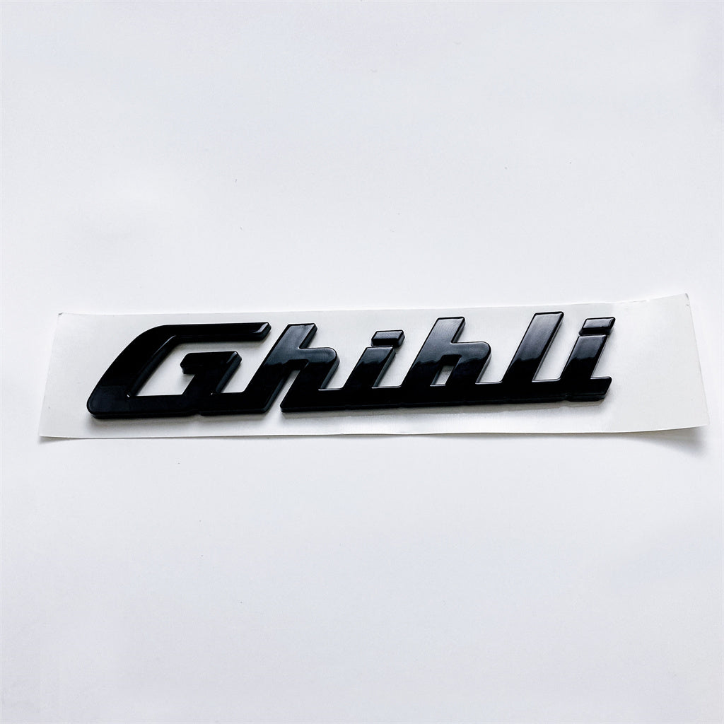 Maserati Ghibli Gloss Black Trunk Lid Nameplate Logo Emblem Badges 670022032 Italiaspares