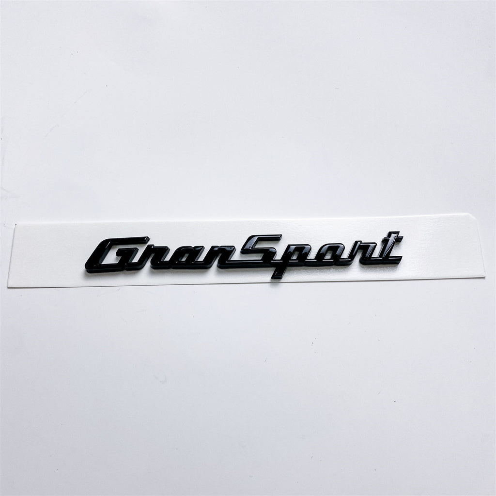 2X Maserati 2017 Quattroporte GranSport Side Badge Emblem Glossy Black Italiaspares