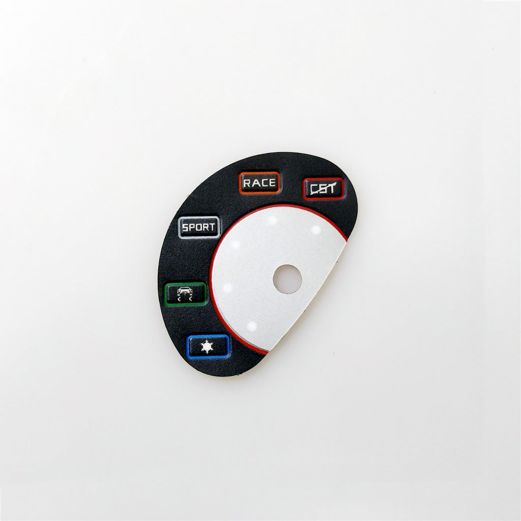 Car Steering Wheel Drive Mode Switch Decal Sticker Racing Style Interior Modification Italiaspares