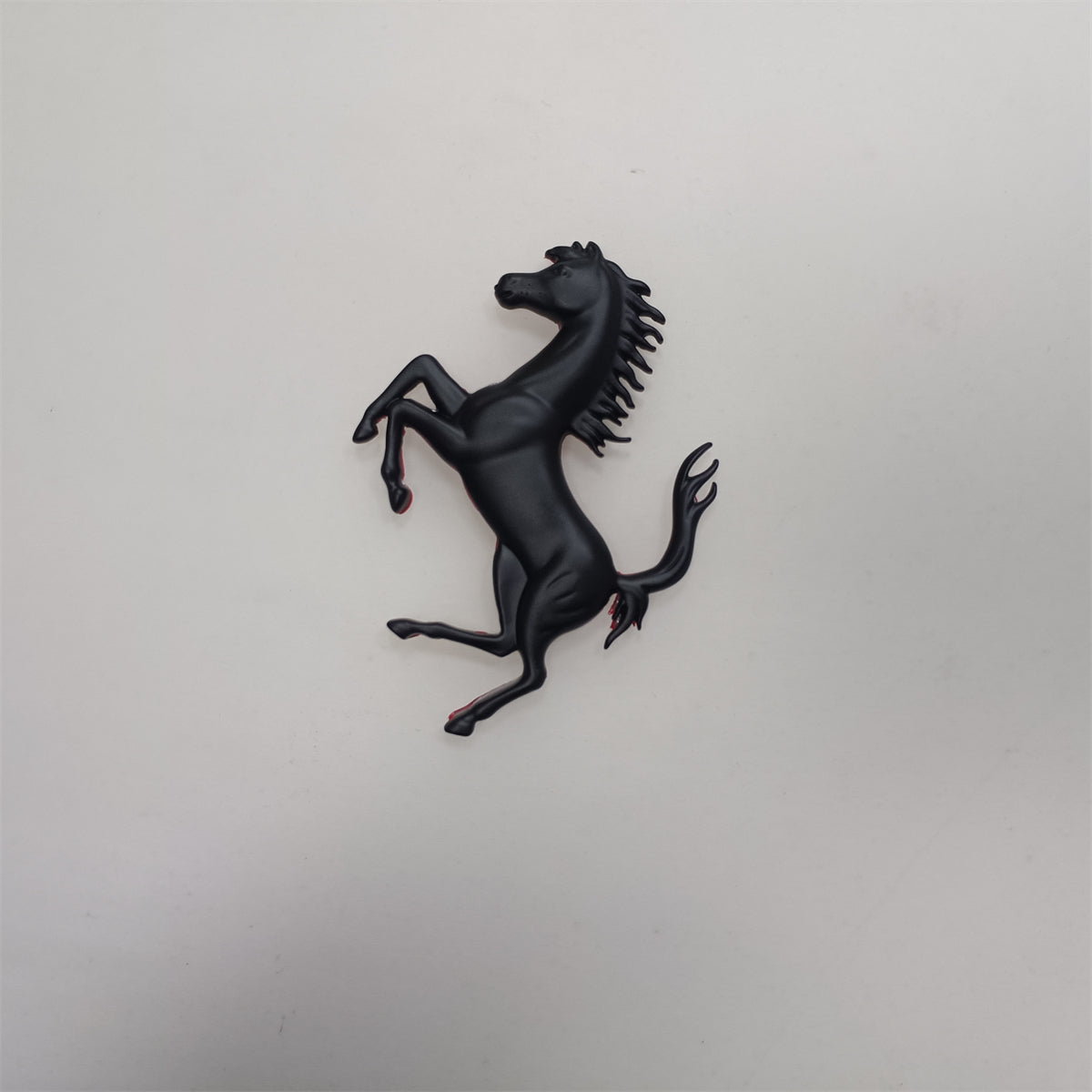 Ferrari Prancing Horse Matte Black Badge Copper Emblem 7*4.8CM(Fit Many) Factory
