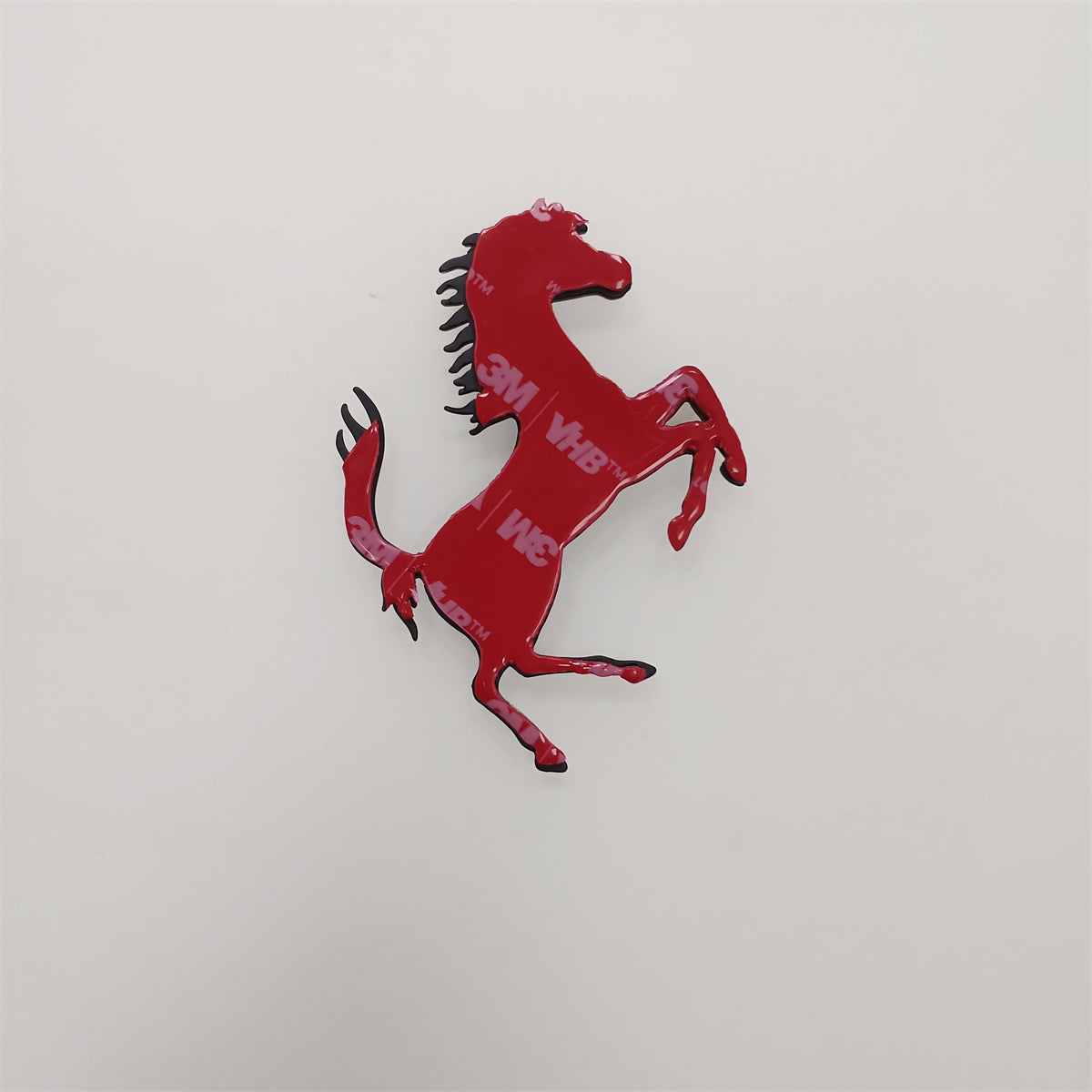 Ferrari Prancing Horse Matte Black Badge Copper Emblem 7*4.8CM(Fit Many) Factory