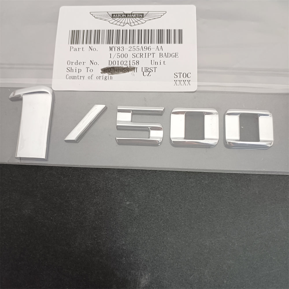 Aston Martin DBX 1/500 Side Badge Chrome Silver Emblem MY83-255A96-AA Factory