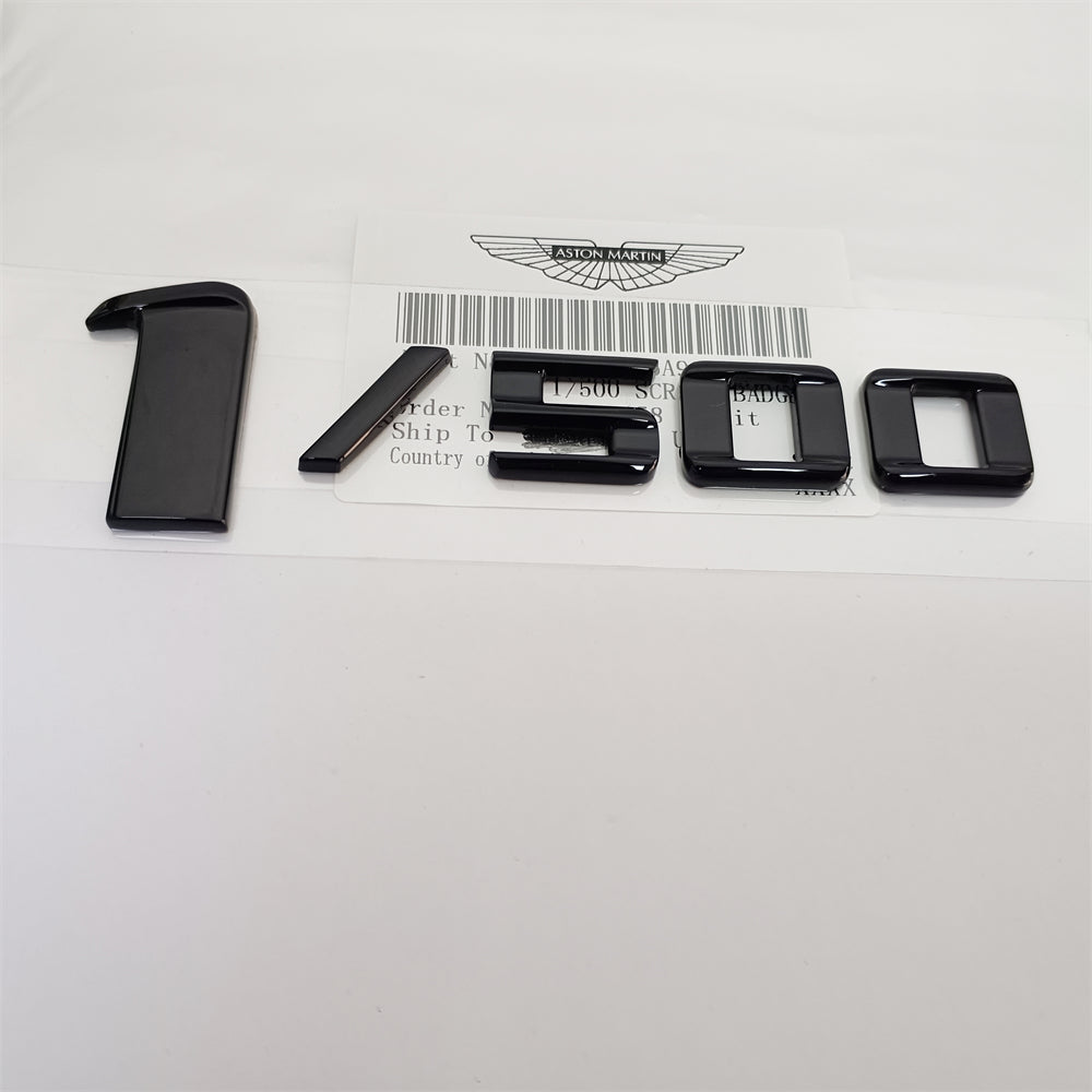 Aston Martin DBX 1/500 Side Badge Gloss Black Emblem MY83-255A96-AA Factory