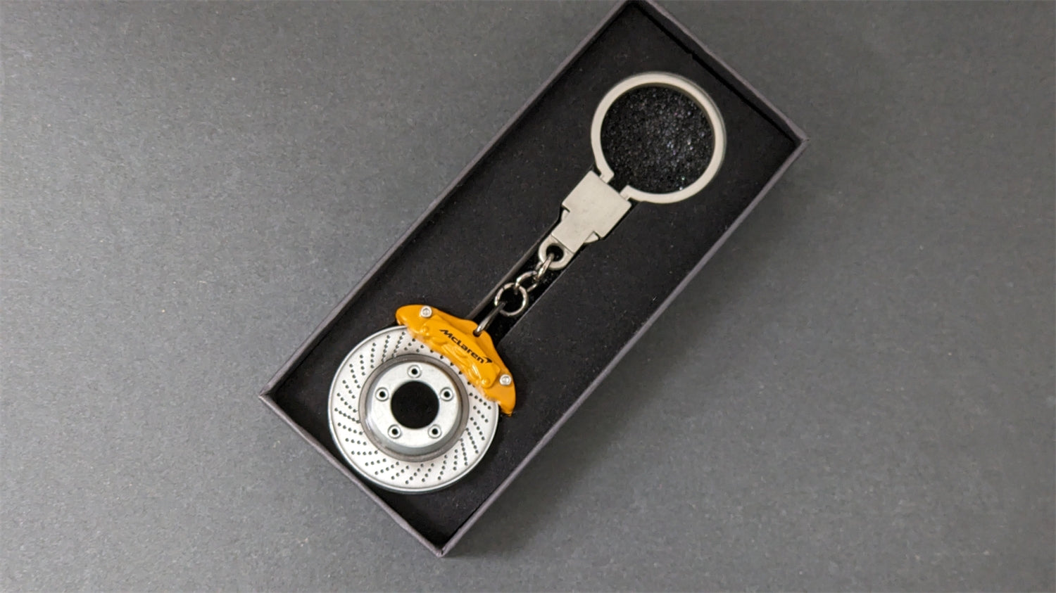 McLaren Brake Disc Keychain Orange Caliper Alloy Keychain Factory