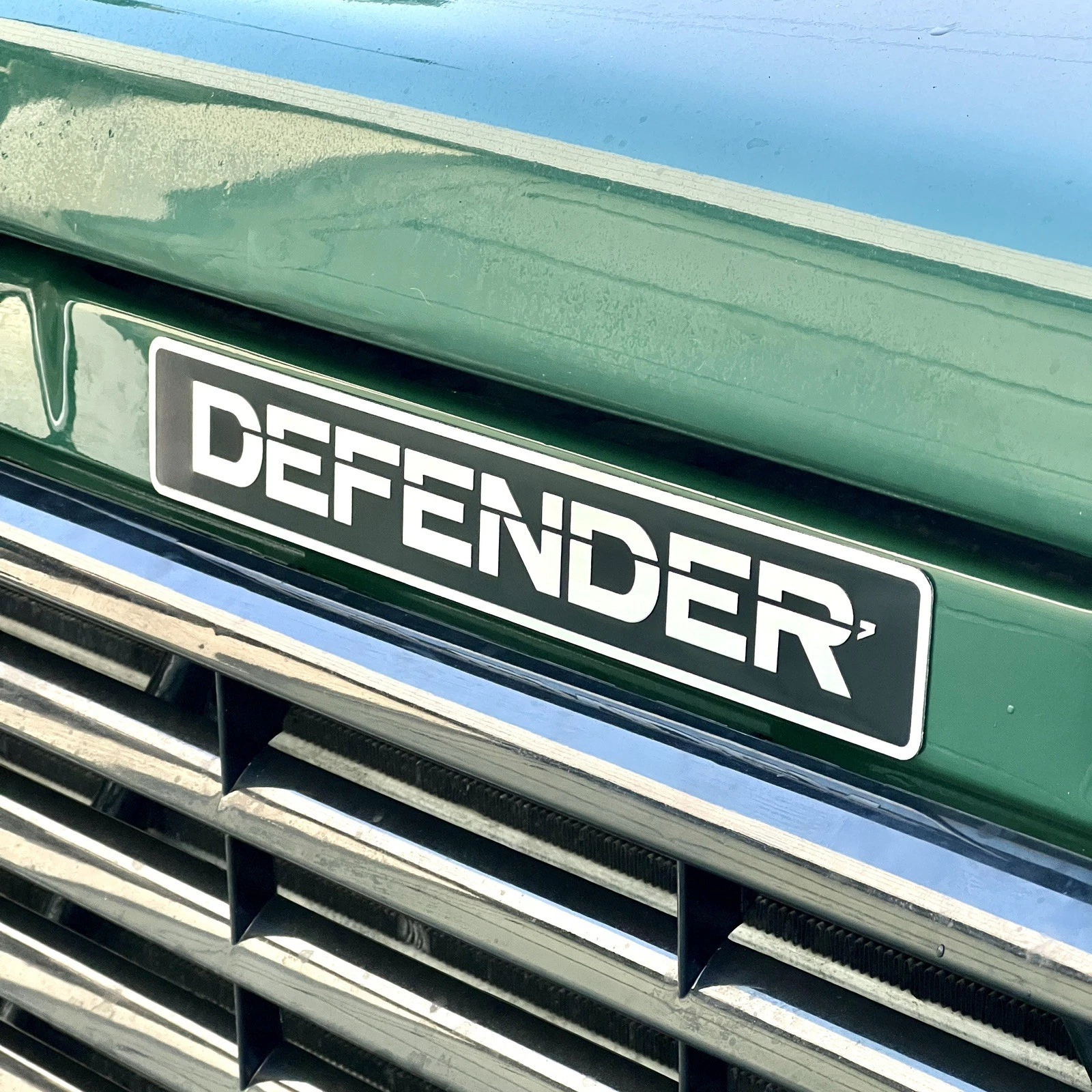 LR DEFENDER 1992- Onward Front Badge Decal Part BTR1045LR Factory