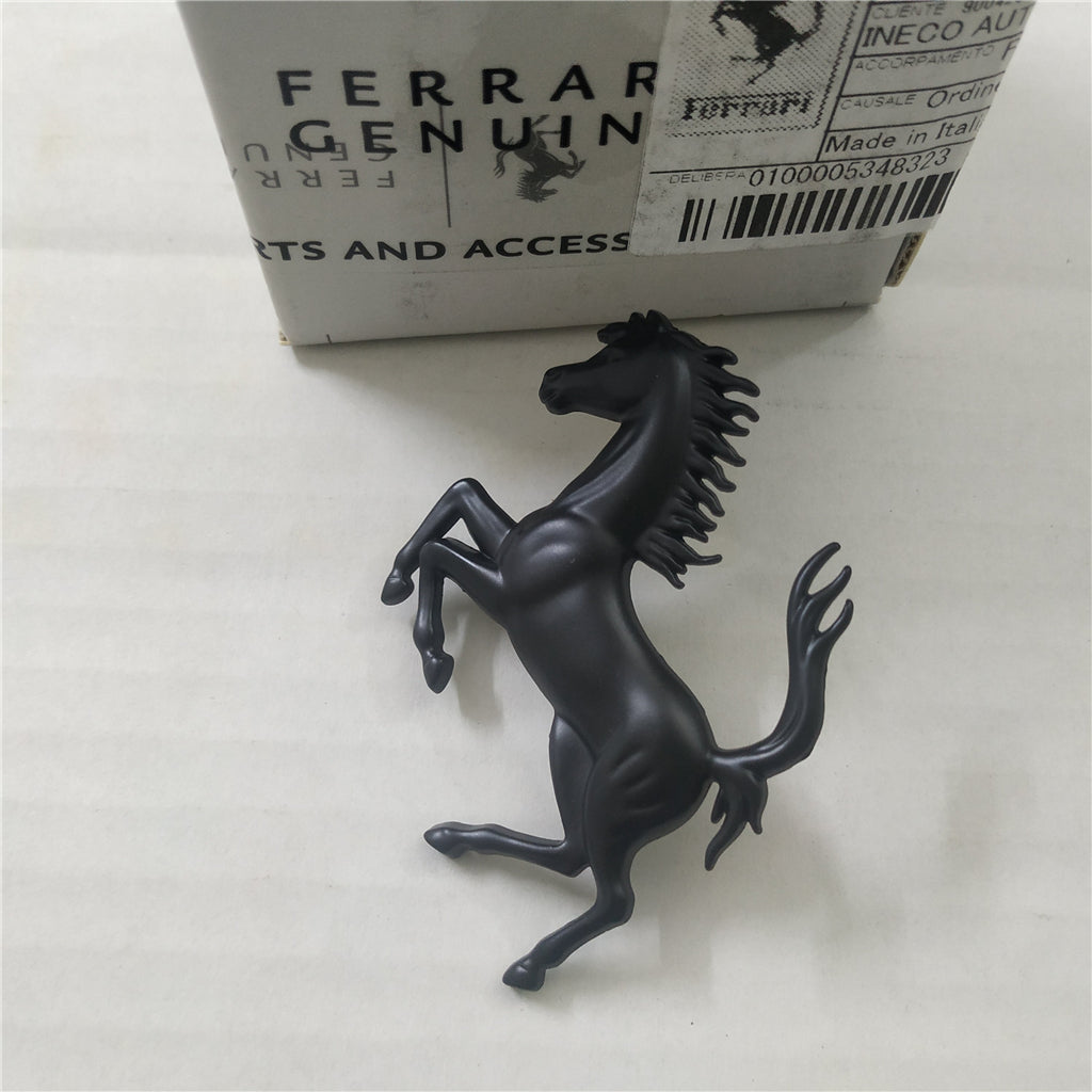 Ferrari 296GTB Rear Bumper Matte Black Horse Emblem Badge Italiaspares