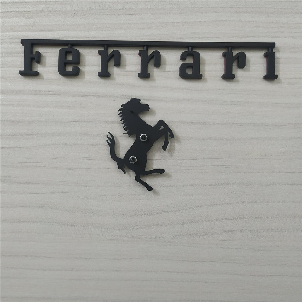 Ferrari Script Logo Ferrari SF90 Rear Horse Badge Script Kit