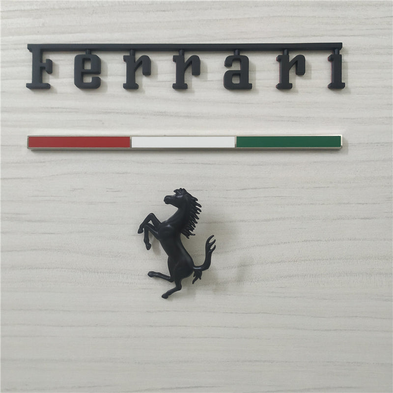 Ferrari 296GTB Italy badge&Rear Horse Badge Script Italiaspares