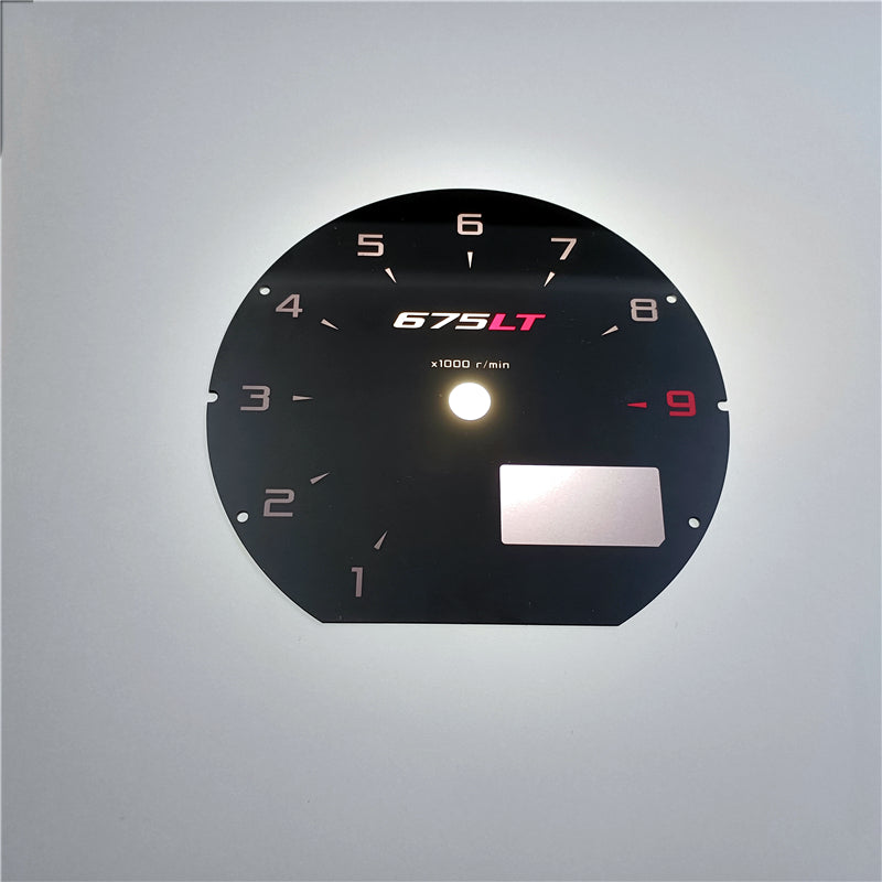 McLaren 675LT Face Plate Instrument Cluster Plate Modify New Italiaspares