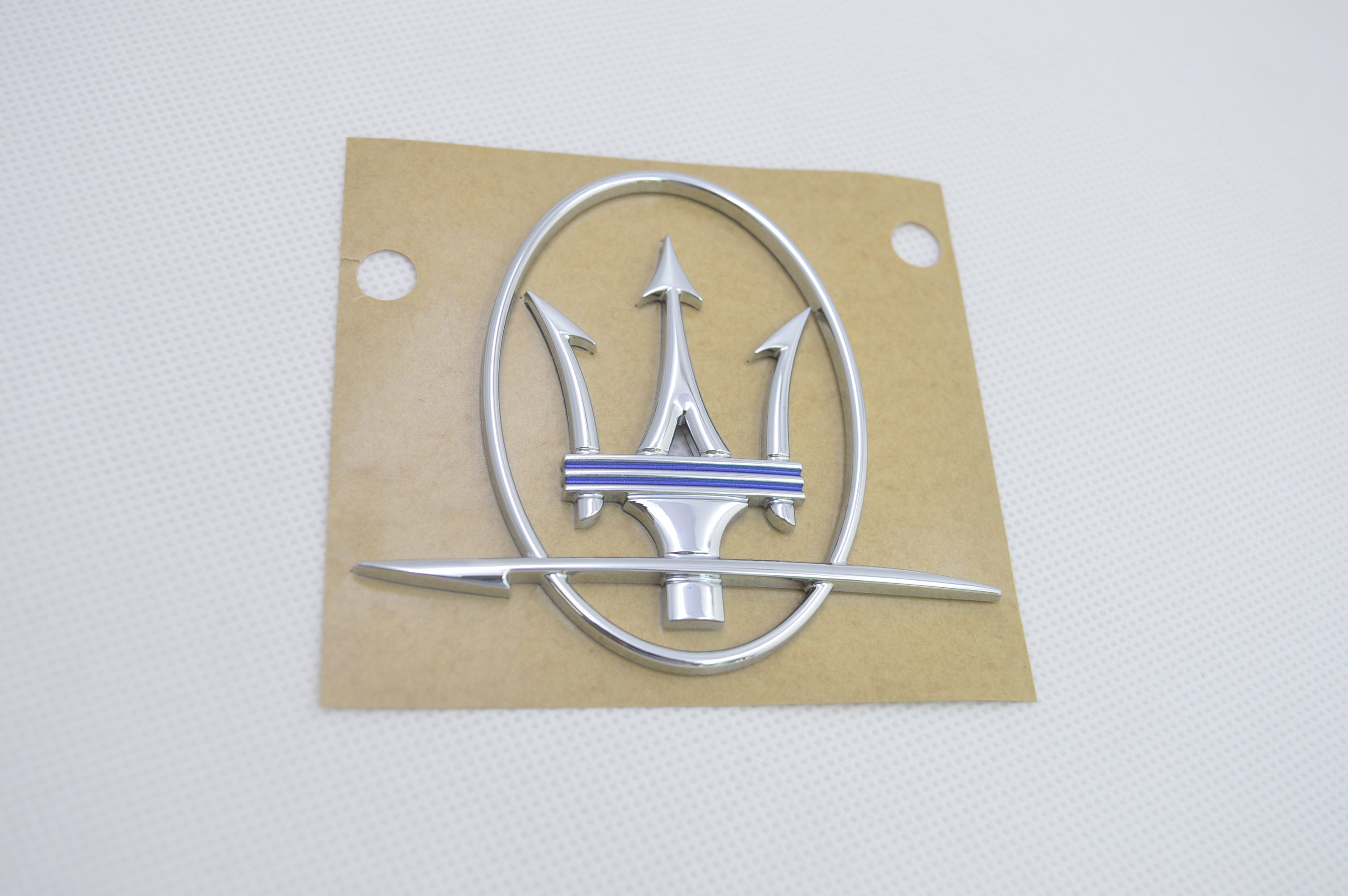 Maserati 2017 Quattroporte Ghibli Trident left Side Emblem Badge Blue 670037400 Factory